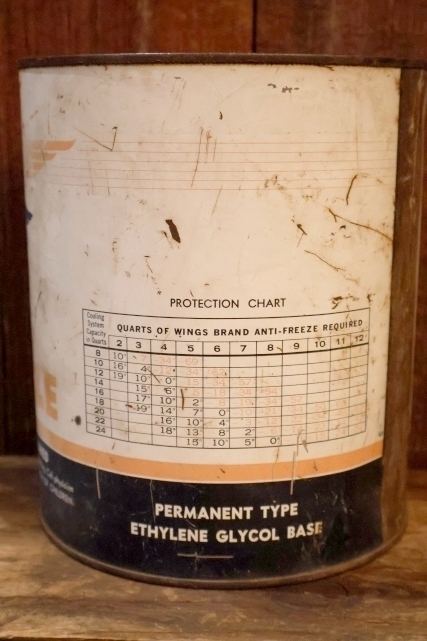 画像4: dp-260204-93 THE SECURITY OIL COMPANY Wings ANTI-FREEZE ONE U.S. GALLON  CAN