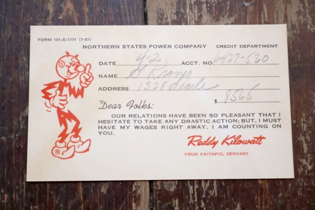 画像1: ct-260401-03 Reddy Kilowatt / 1950' Invoice