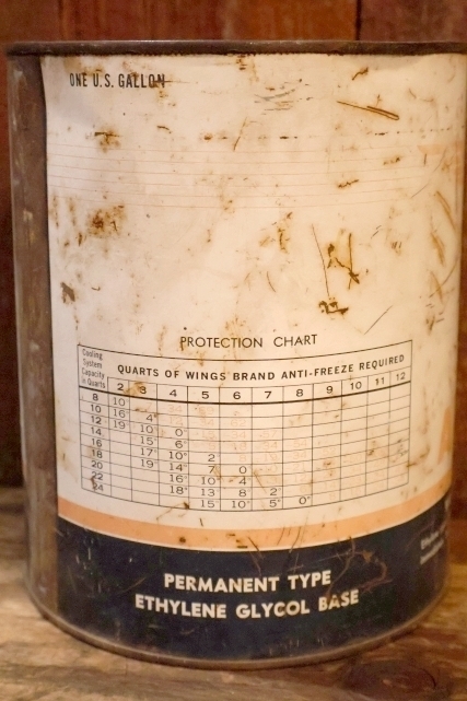 画像5: dp-260204-93 THE SECURITY OIL COMPANY Wings ANTI-FREEZE ONE U.S. GALLON  CAN