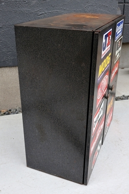 画像13: dp-260417-12 1980's-1990's METAL PARTS CABINET with Stickers
