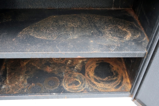 画像9: dp-260417-12 1980's-1990's METAL PARTS CABINET with Stickers