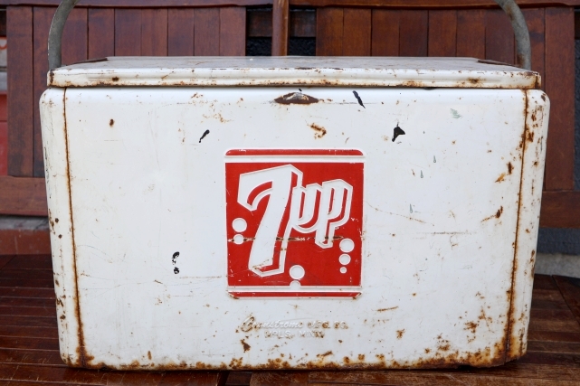 画像4: 【ジャンクコンディション】dp-260325-06 7 Up / Cronstorms MFG. CO. 1950's Cooler Box