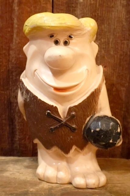 画像1: ct-260401-63 Barney Rubble / 1970's Plastic Coin Bank