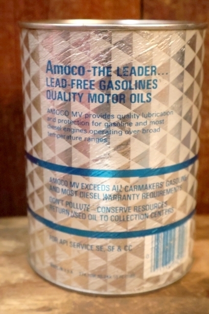 画像3: dp-230901-120 AMOCO / MV all season 10W-30 motor oil ONE U.S. QUART CAN