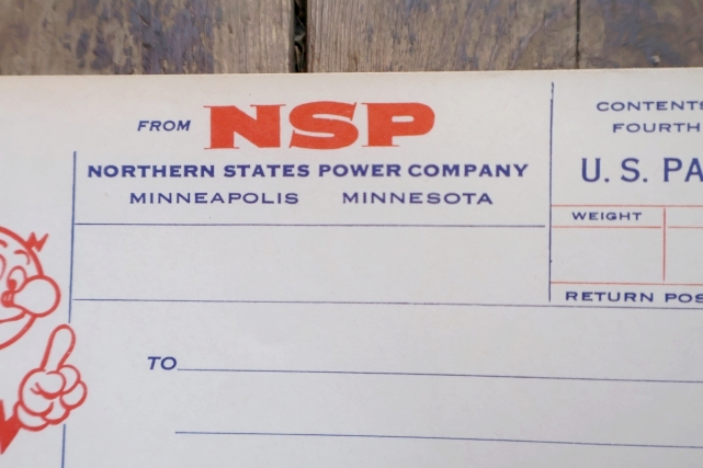 画像5: ct-260401-03 Reddy Kilowatt / NSP U.S. PARCEL POST LABEL