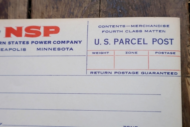 画像3: ct-260401-03 Reddy Kilowatt / NSP U.S. PARCEL POST LABEL