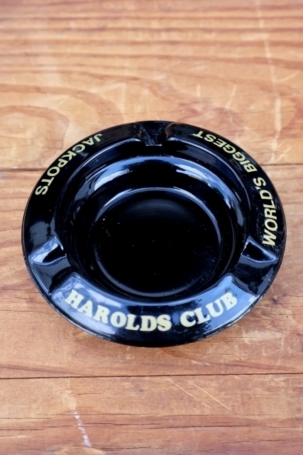 画像1: ct-260204-60 HAROLDS CLUB VINTAGE GLASS ASHTRAY