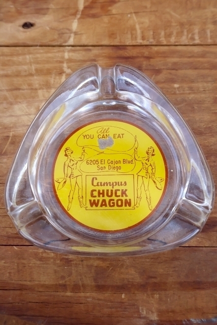 画像2: ct-260204-60 Campus CHUCK WAGON VINTAGE GLASS ASHTRAY