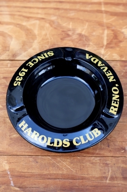 画像1: ct-260204-60 HAROLDS CLUB VINTAGE GLASS ASHTRAY