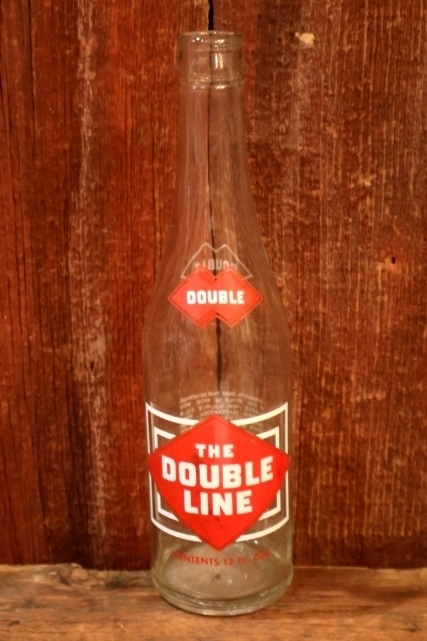 画像1: dk-105 THE DOUBLE LINE 1950's 12 FL.OZ. BOTTLE