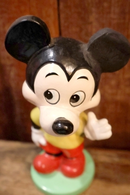 画像2: ct-230907-10 【ジャンク品】Mickey Mouse / 1960's Chalk Ware Bobble Head Nodder