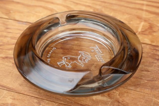 画像3: dp-260601-15 TRAVELODGE SLEEPY BEAR GLASS ASHTRAY
