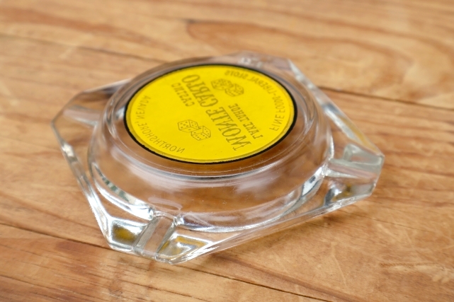 画像4: dp-260601-13 LAKE TAHOE MONTE CARLO CASINO GLASS ASHTRAY