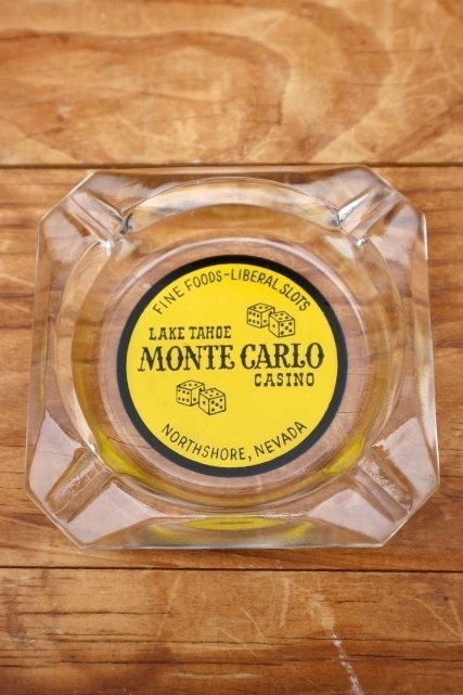 画像2: dp-260601-12 LAKE TAHOE MONTE CARLO CASINO GLASS ASHTRAY