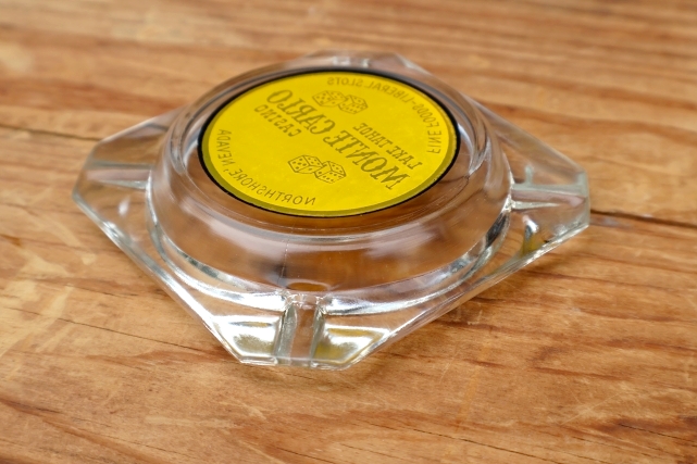 画像4: dp-260601-12 LAKE TAHOE MONTE CARLO CASINO GLASS ASHTRAY