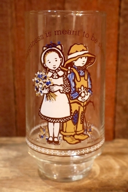画像1: gs-250618-11 Holly Hobbie / Coca-Cola 1970's Novelty Glass