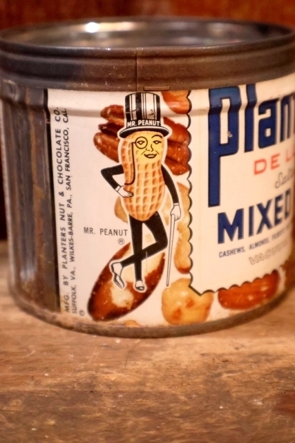 画像2: ct-260601-13 PLANTERS / MR.PEANUT 1950's DE LUXE Salted MIXED NUTS CAN