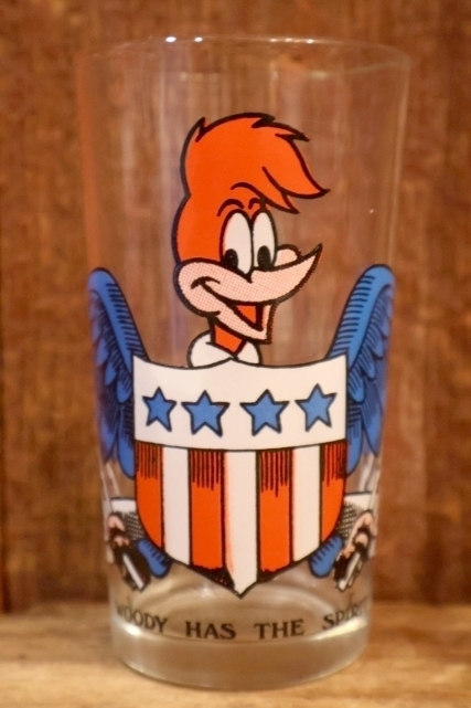 画像1: gs-251201-13 Woody Woodpecker / Arby's 1970's Novelty 11 oz. Glass