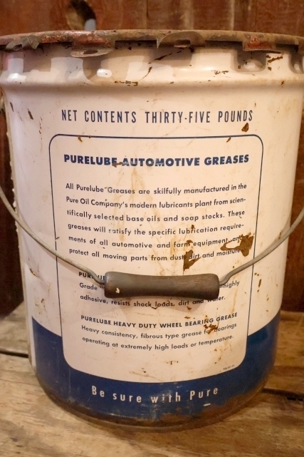 画像4: dp-250618-77 PURE Purelube 1960's 5 U.S. GALLONS GREASE CAN