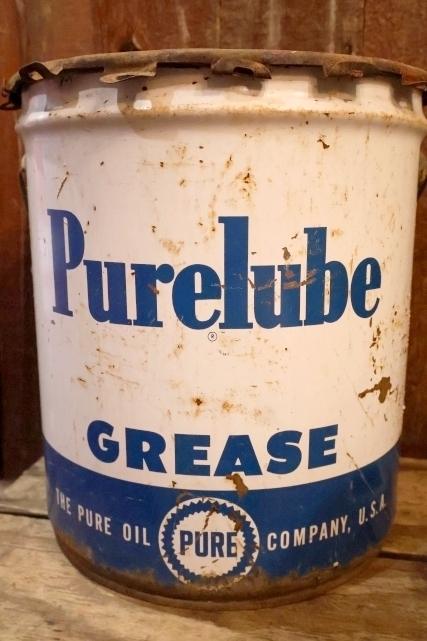 画像1: dp-250618-77 PURE Purelube 1960's 5 U.S. GALLONS GREASE CAN