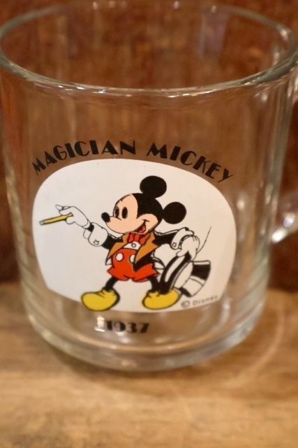 画像2: gs-250205-12 【色褪せあり】Mickey Mouse / Anchor Hocking 1970's Mug "MAGICIAN MICKEY"