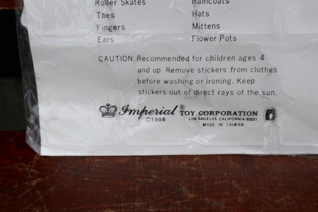 画像11: nt-260701-01 GARBAGE PAIL KIDS 1986 Imperial STICK-ONS STICKERS (B)