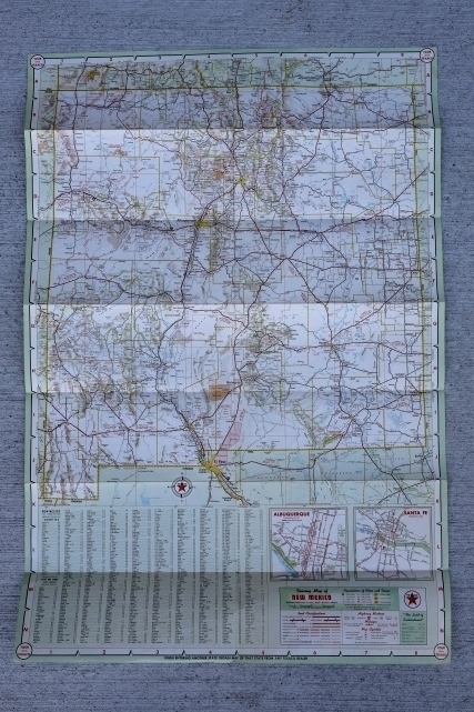 画像3: dp-220301-21 TEXACO 1962 Road Map "NEW MEXICO"