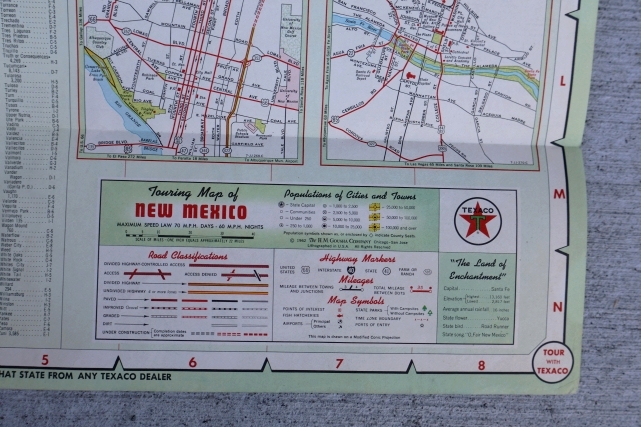 画像4: dp-220301-21 TEXACO 1962 Road Map "NEW MEXICO"