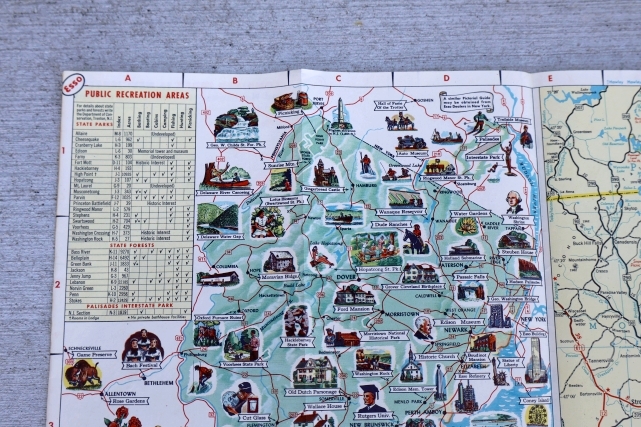 画像4: dp-250728-05 Enco 1953 Road Map "New Jersey"