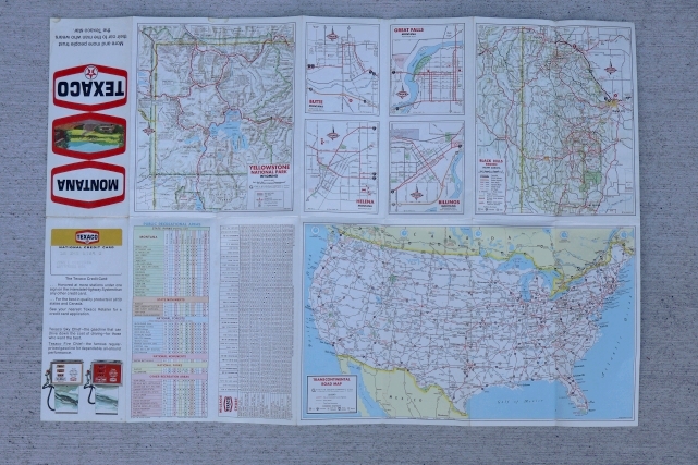 画像6: dp-220301-21 TEXACO 1969 Road Map "MONTANA"
