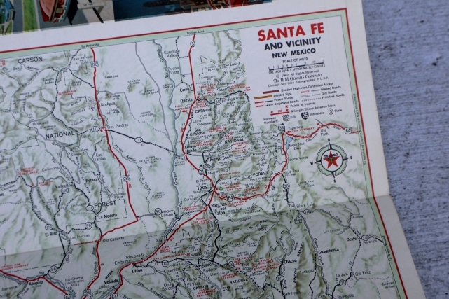 画像8: dp-220301-21 TEXACO 1962 Road Map "NEW MEXICO"