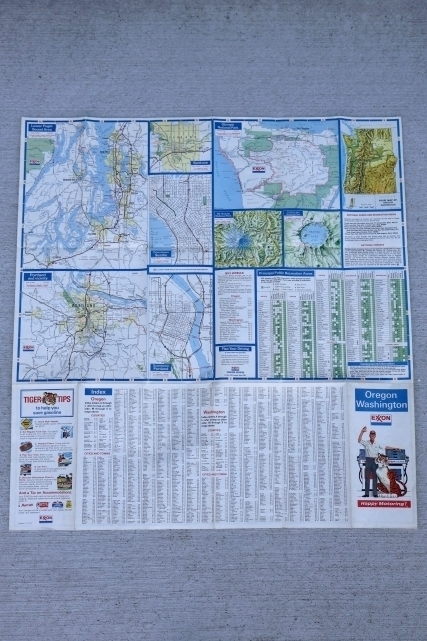 画像5: dp-250728-05 EXXON 1974-1975 Road Map "Oregon・Washington"