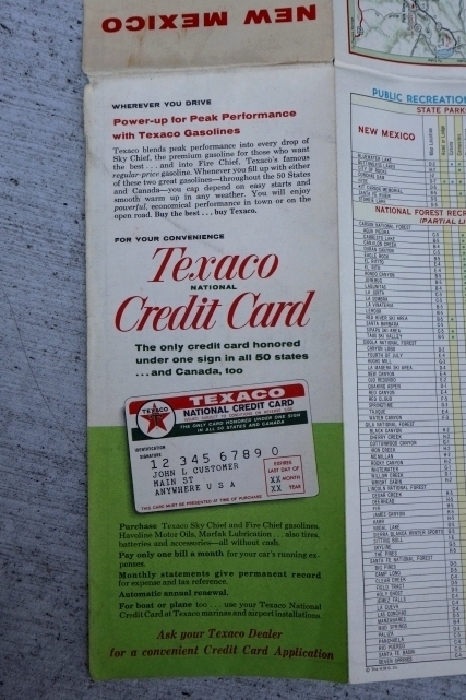 画像9: dp-220301-21 TEXACO 1962 Road Map "NEW MEXICO"