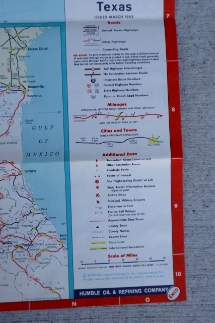 画像7: dp-250728-05 Enco 1962 Road Map "Texas"