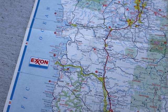 画像4: dp-250728-05 EXXON 1974-1975 Road Map "Oregon・Washington"