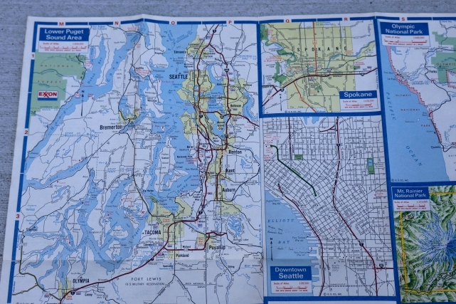 画像6: dp-250728-05 EXXON 1974-1975 Road Map "Oregon・Washington"