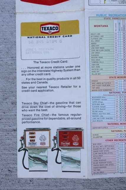 画像9: dp-220301-21 TEXACO 1969 Road Map "MONTANA"