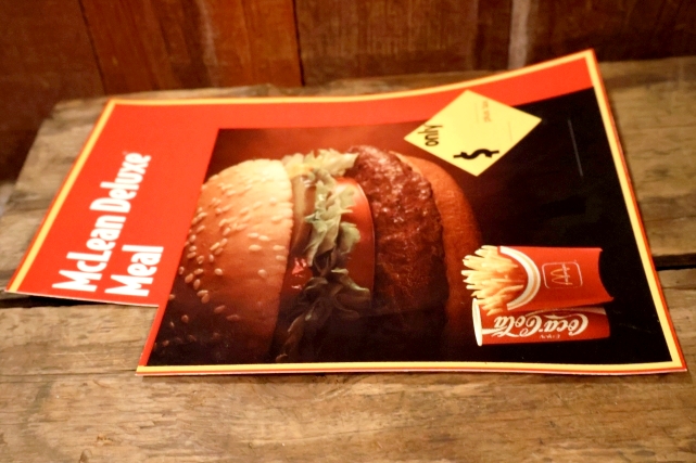 画像4: dp-230901-45 McDonald's / 1990's Menu Sign "McLean Deluxe Meal"