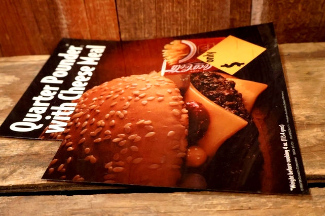 画像4: dp-230901-45 McDonald's / 1993 Menu Sign "Quarter Pounder with Cheese Meal"