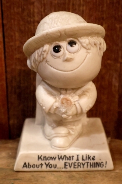 画像1: ct-220901-15 R& W BERRIES 1970's Message Doll "Know What I Like About You... EVERTTHING!"