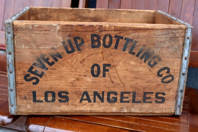 画像4: dp-260601-18 SEVEN UP 7 Up / 1960's Wood Crate Box