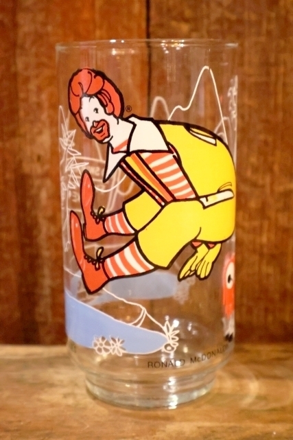 画像1: gs-260801-04 McDonald's / 1977 McDONALDLAND Action Series Glass "Ronald McDonald"