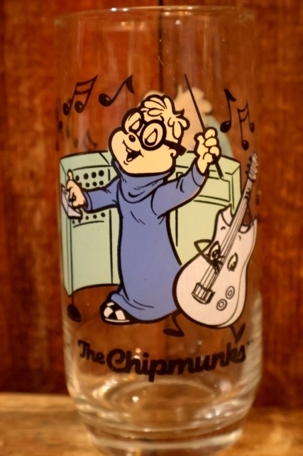 画像3: gs-260801-02 Alvin and the Chipmunks / Simon 1980's Glass