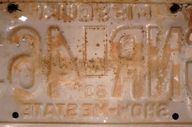 画像9: dp-250205-21 License Plate 1980's MISSOURI "GNR 463"