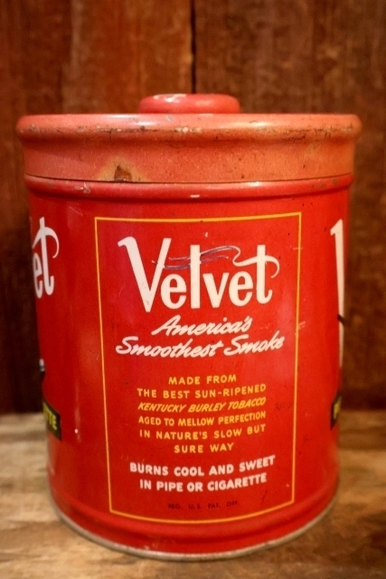 画像4: dp-260801-12 Velvet / 1950's PIPE & CIGARETTE TOBACCO CAN