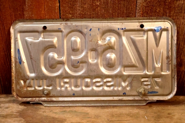 画像6: dp-250205-21 License Plate 1970's MISSOURI "MZ6-957"