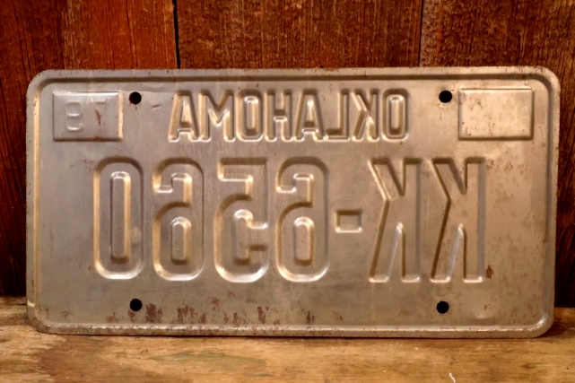 画像5: dp-250205-21 License Plate 1980's OKLAHOMA "KK-6560"