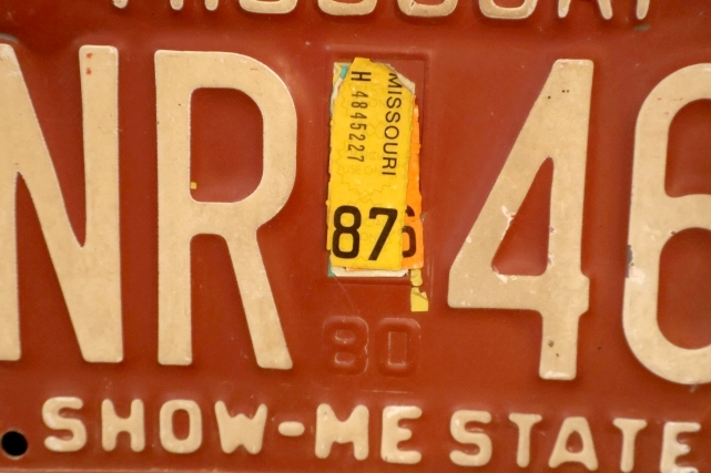 画像3: dp-250205-21 License Plate 1980's MISSOURI "GNR 463"