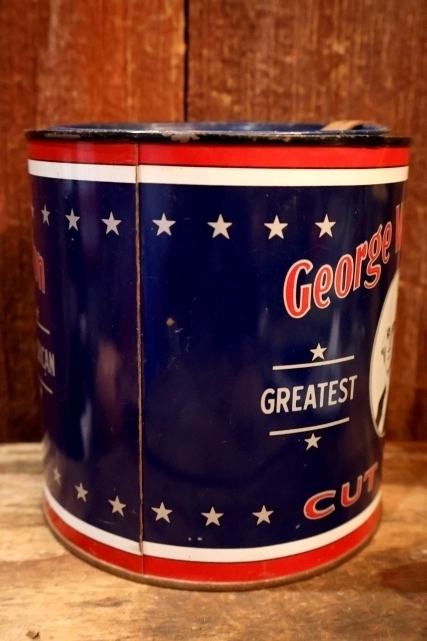 画像4: dp-260801-11 George Washington CUT PLUG TOBACCO 1930's TIN CAN