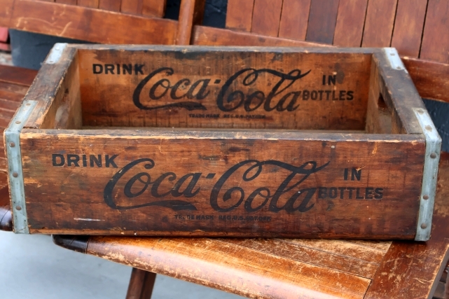 画像1: dp-260801-16 Coca-Cola / 1960's Wood Crate Box